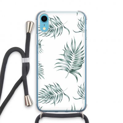Simple leaves: iPhone XR Transparant Hoesje met koord