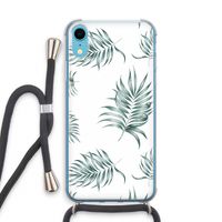 Simple leaves: iPhone XR Transparant Hoesje met koord