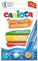 Carioca plakkaatverfstick Temperello, kartonnen etui van 6 stuks