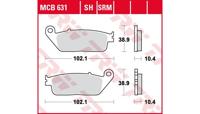 TRW Brake pad mcb 631 srm sintered metal