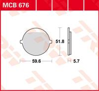TRW Remblokken, en remschoenen voor de moto, MCB676 Allround organisch
