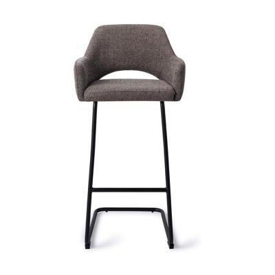 Jesper Home Yanai barkruk H75 Amazing Grey arch black