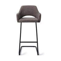 Jesper Home Yanai barkruk H75 Amazing Grey arch black