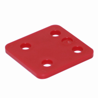 GB drukplaat zonder sleuf 5 x70x70mm rood etiket; 48 per zak | 192 stuks - 17534705