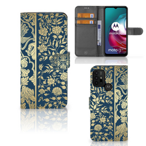 Motorola Moto G10 | G20 | G30 Hoesje Beige Flowers