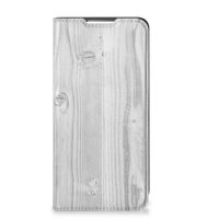 Samsung Galaxy S22 Plus Book Wallet Case White Wood