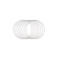Vaessen Creative • metalen ringen set ø10cm 3mm zilver 8x
