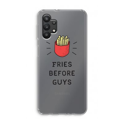 Fries before guys: Samsung Galaxy A32 5G Transparant Hoesje