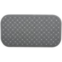 MSV Douche|bad anti-slip mat badkamer - rubber - grijs - 36 x 65 cm