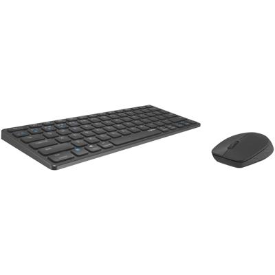 Rapoo 9600M Draadloze multimode Blade Combo Set, QWERTY US Toetsenbord Grijs