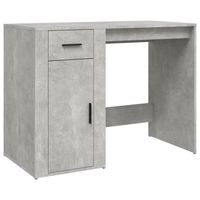 vidaXL Bureau 100x49x75 cm bewerkt hout betongrijs