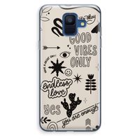 Good vibes: Samsung Galaxy A6 (2018) Transparant Hoesje