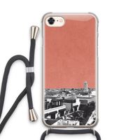 Marrakech Skyline : iPhone 8 Transparant Hoesje met koord