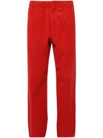 Zegna pantalon de jogging droit côtelé - Rouge