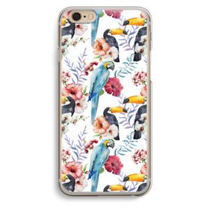 Bloemen tukan: iPhone 6 / 6S Transparant Hoesje