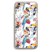 Bloemen tukan: iPhone 6 / 6S Transparant Hoesje