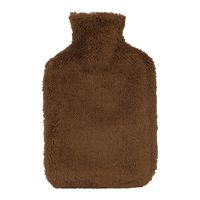 Warmwaterkruik - met extra zachte hoes - chocolade bruin - 1,75L - kruik