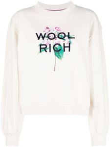 Woolrich sweat fleuri à logo brodé - Tons neutres