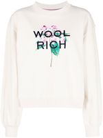 Woolrich sweat fleuri à logo brodé - Tons neutres