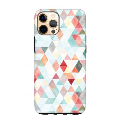 Gekleurde driehoekjes pastel: iPhone 12 Pro Max Tough Case