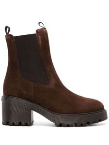 Hogan bottines en cuir 70 mm - Marron