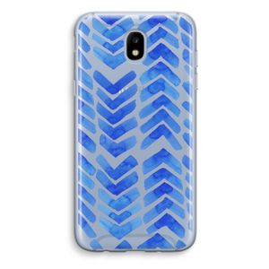 Blauwe pijlen: Samsung Galaxy J5 (2017) Transparant Hoesje