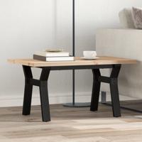 Salontafel Y-frame 80x50x40,5 cm grenenhout en staal