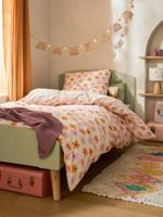 Set dekbedovertrek + kussensloop voor kinderen met gerecycled katoen POP FLOWER meerkleurig
