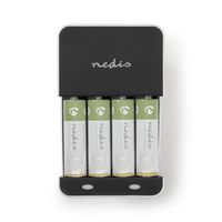 Nedis NiMH-Batterijlader AA / AAA | 1.2 V DC | 0.18 A | 1 stuks - BACH05 BACH05 - thumbnail