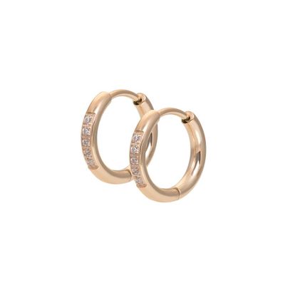 iXXXi Creolen Hoops Crystal Rosé