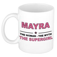 Mayra cadeau mok - Woman Myth Supergirl - naam koffiemok - 300 ml - collega - moederdag