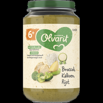 Olvarit Broccoli Kalkoen Rijst 6+ Maanden 200 g bij Jumbo