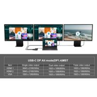 Conceptronic DONN14G laptop dock & poortreplicator Bedraad USB 3.2 Gen 1 (3.1 Gen 1) Type-C Grijs