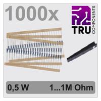 TRU COMPONENTS TC-12888480 T22P083 Metaalfilmweerstand assortiment Axiaal bedraad 0.5 W 1 % 1000 stuk(s)