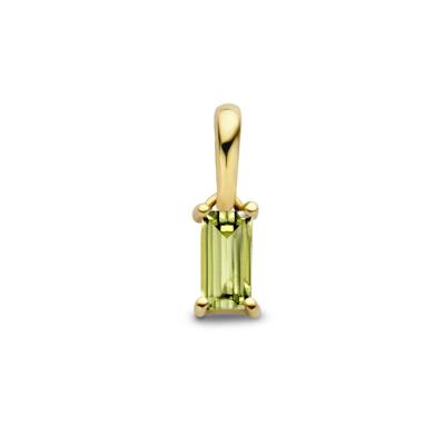 14K Geelgouden Hanger Augustus Geboortesteen 9mm