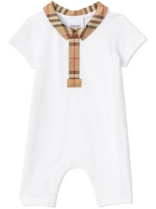 Burberry Kids pyjama à bords contrastants - Blanc