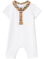 Burberry Kids pyjama à bords contrastants - Blanc