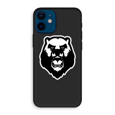 Angry Bear (white): iPhone 12 mini Biologisch afbreekbaar hoesje