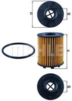 Oliefilter MAHLE, Diameter (mm)65mm, u.a. für Abarth, Fiat, Alfa Romeo, Opel, Lancia, Suzuki, Vauxhall, Ford, Jeep, Citroën, Peugeot, Subaru