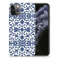 Apple iPhone 11 Pro TPU Case Flower Blue - thumbnail