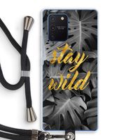 Stay wild: Samsung Galaxy Note 10 Lite Transparant Hoesje met koord