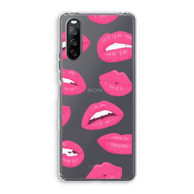 Bite my lip: Sony Xperia 10 III Transparant Hoesje