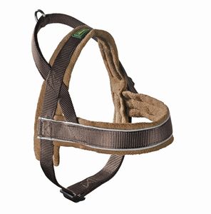 Hunter harnas norweger racing nylon bruin / cognac