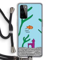 Aquarium: OnePlus 9 Pro Transparant Hoesje met koord