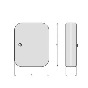 Basi Sleutelkast SK 50 2170-0045 Aantal haken 45 Grijs