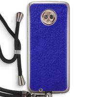 Majorelle Blue: Motorola Moto G6 Transparant Hoesje met koord