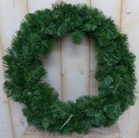 Kunstkrans simpel basic groen diameter 50 cm - Warentuin mix