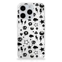 Silicone Back Case iPhone 15 Pro Max Silver Punk