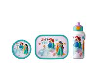 3-delige Mepal lunchset campus Disney princess lunchbox + fruitbox + drinkfles pop-up
