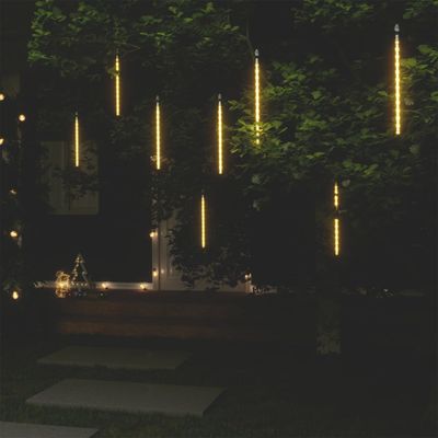 VidaXL Meteoorlichten 8 st 192 led's binnen/buiten 30 cm warmwit